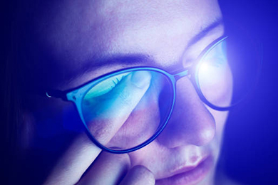 blue lights